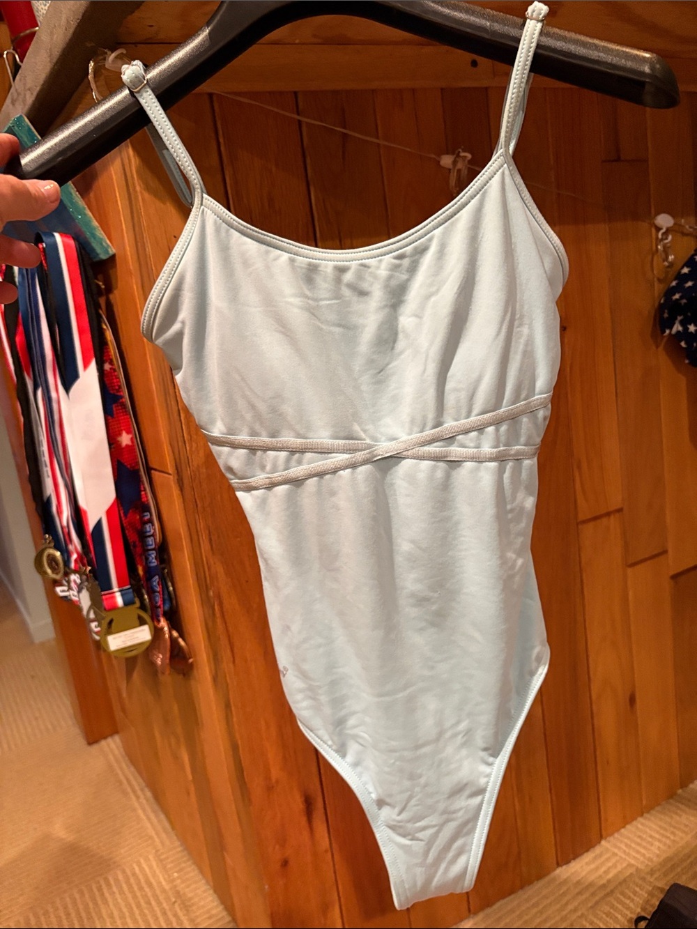 Nikolay Camilla Adult Camisole Ballet Leotard in Ice Blue